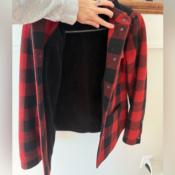 Jcrew buffalo plaid check wool barn coat - Picture 2 of 2